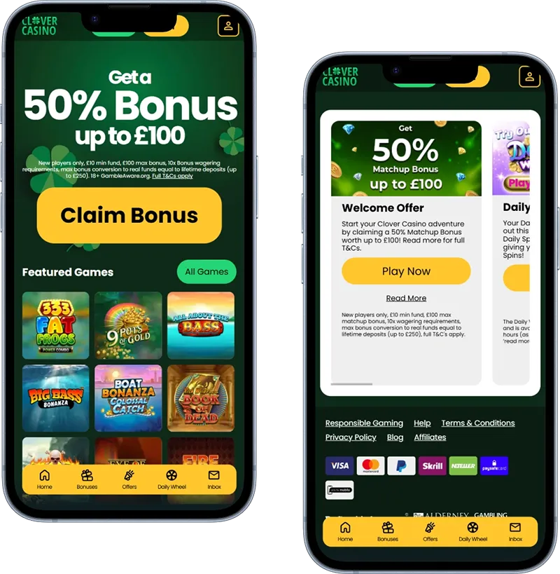 Clover Casino on mobile